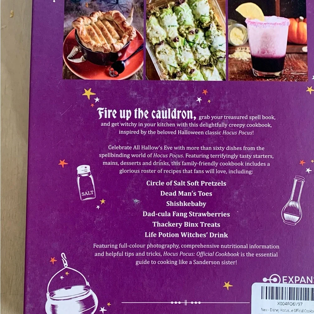 Disney Halloween Hocus Pocus  Cookbook - New - Picture 2 of 5